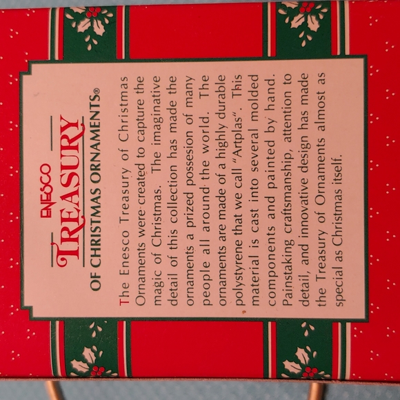 Enesco Lustre Fame A Sure Sign of Christmas ornament 1992 - Picture 3 of 6